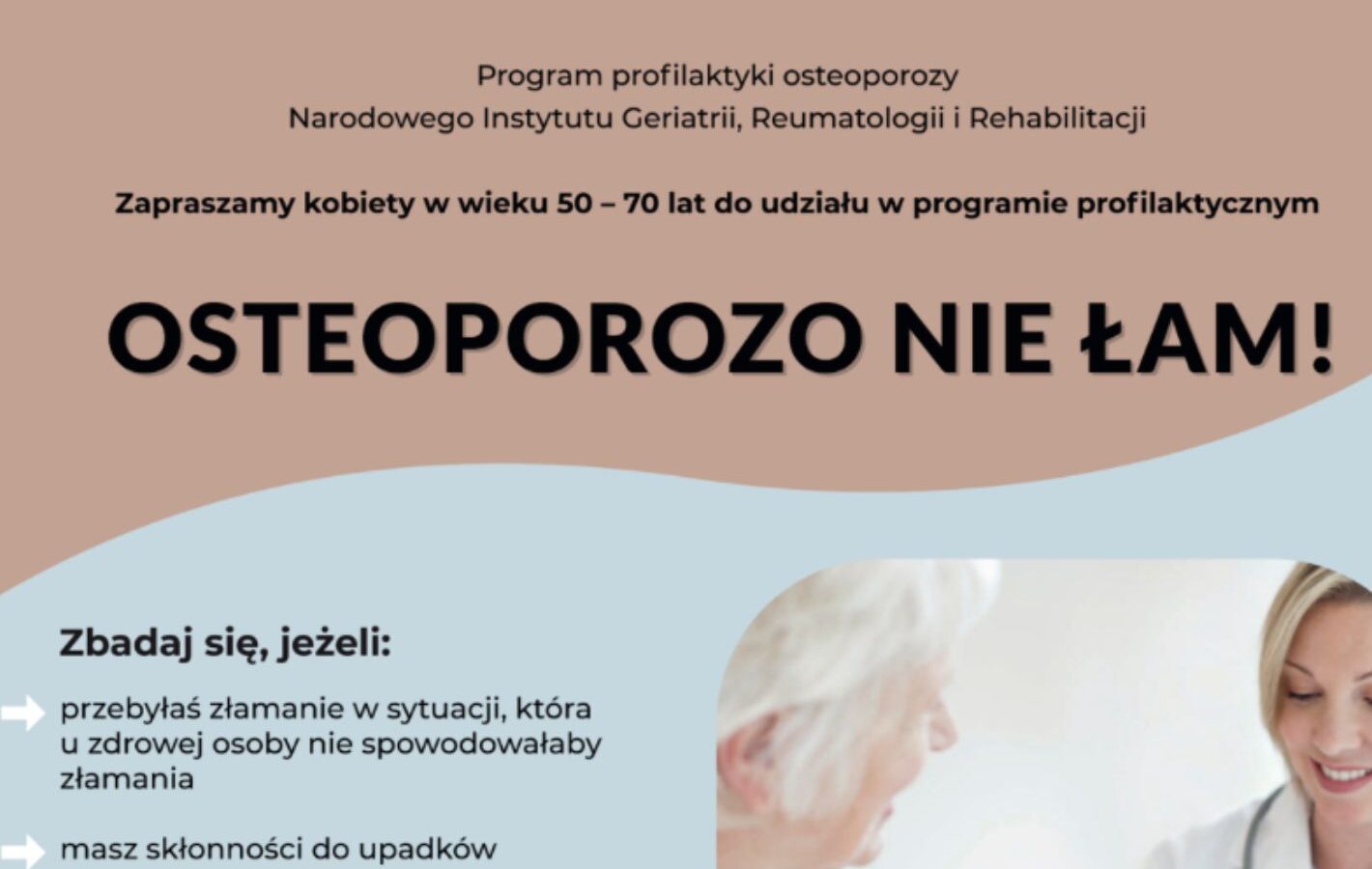 Weź udział w programie „Osteoporozo nie łam”