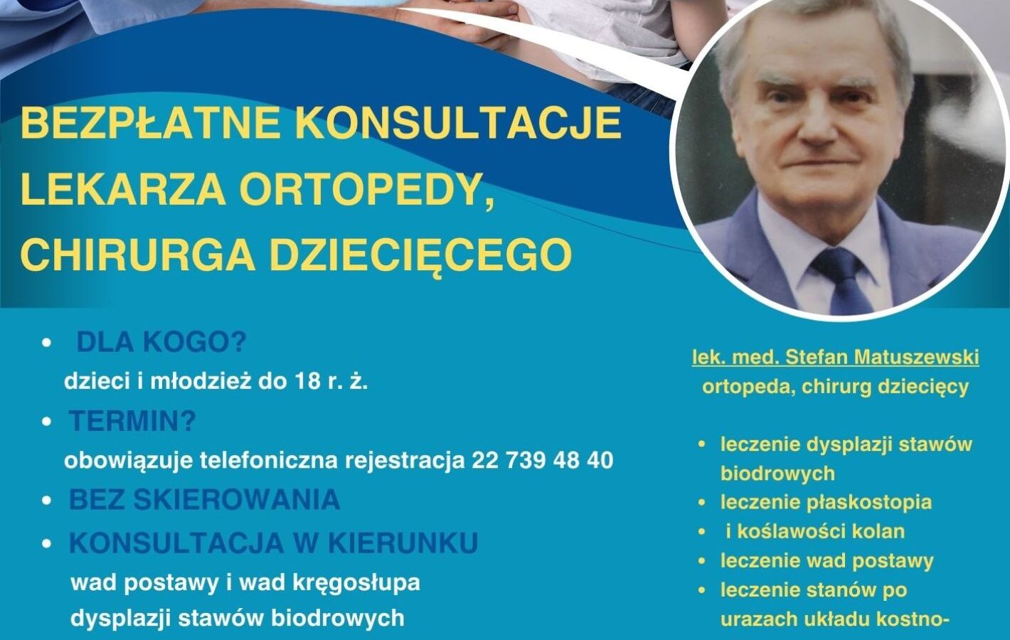 Bezpłatne konsultacje ortopedyczne